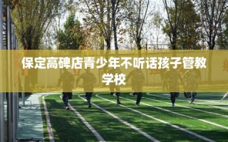 保定高碑店青少年不听话孩子管教学校