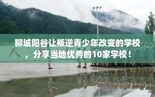 聊城阳谷让叛逆青少年改变的学校，分享当地优秀的10家学校！