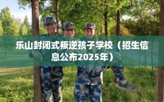乐山封闭式叛逆孩子学校（招生信息公布2025年）