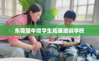 东莞望牛墩学生拓展培训学校