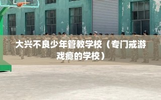大兴不良少年管教学校（专门戒游戏瘾的学校）