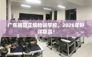 广东揭阳正规特训学校，2026年好评极高！