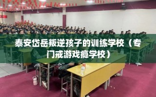 泰安岱岳叛逆孩子的训练学校（专门戒游戏瘾学校）
