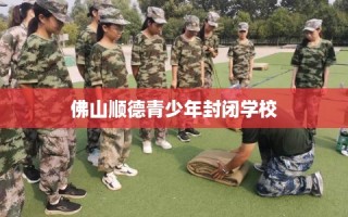佛山顺德青少年封闭学校