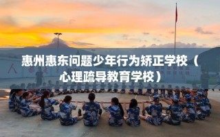惠州惠东问题少年行为矫正学校（心理疏导教育学校）