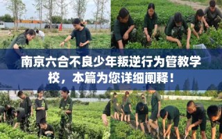 南京六合不良少年叛逆行为管教学校，本篇为您详细阐释！