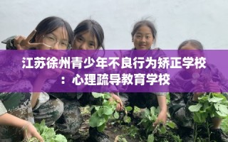 江苏徐州青少年不良行为矫正学校：心理疏导教育学校