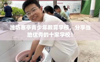 潍坊寒亭青少年教育学校，分享当地优秀的十家学校！