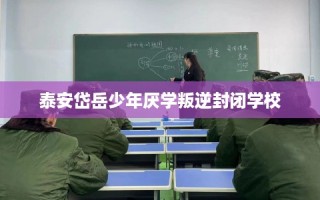 泰安岱岳少年厌学叛逆封闭学校