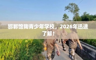 邯郸馆陶青少年学校，2026年迅速了解！