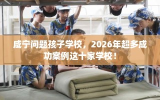 咸宁问题孩子学校，2026年超多成功案例这十家学校！