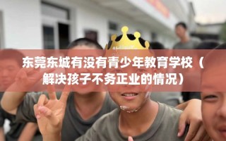 东莞东城有没有青少年教育学校（解决孩子不务正业的情况）