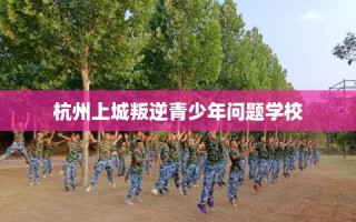 杭州上城叛逆青少年问题学校