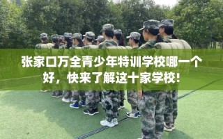 张家口万全青少年特训学校哪一个好，快来了解这十家学校!
