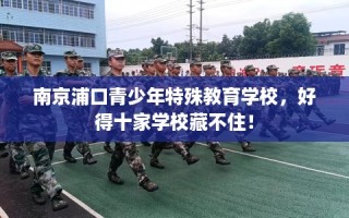 南京浦口青少年特殊教育学校，好得十家学校藏不住！