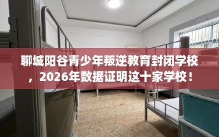 聊城阳谷青少年叛逆教育封闭学校，2026年数据证明这十家学校！