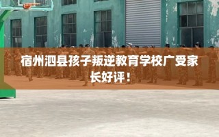 宿州泗县孩子叛逆教育学校广受家长好评！