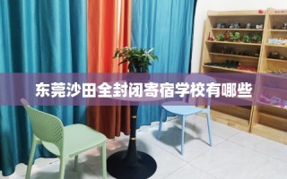 东莞沙田全封闭寄宿学校有哪些