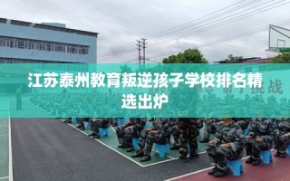 江苏泰州教育叛逆孩子学校排名精选出炉