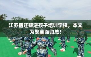 江苏宿迁叛逆孩子培训学校，本文为您全面归总！