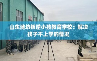 山东潍坊叛逆小孩教育学校：解决孩子不上学的情况