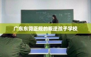 广东东莞正规的叛逆孩子学校