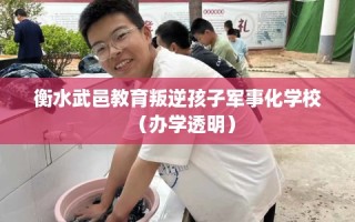 衡水武邑教育叛逆孩子军事化学校（办学透明）