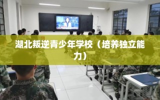 湖北叛逆青少年学校（培养独立能力）