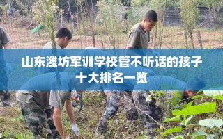 山东潍坊军训学校管不听话的孩子十大排名一览