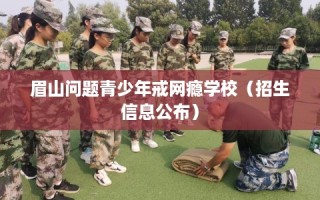眉山问题青少年戒网瘾学校（招生信息公布）