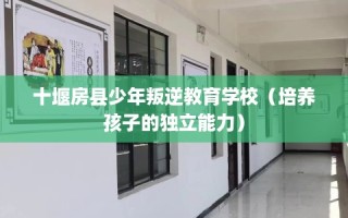 十堰房县少年叛逆教育学校（培养孩子的独立能力）