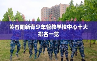 黄石阳新青少年管教学校中心十大排名一览