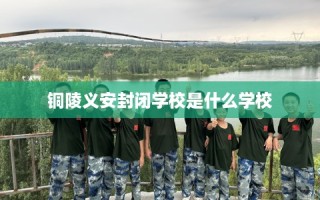 铜陵义安封闭学校是什么学校