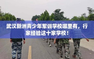 武汉新洲青少年军训学校哪里有，行家经验这十家学校！