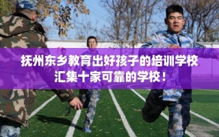 抚州东乡教育出好孩子的培训学校汇集十家可靠的学校！