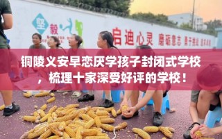 铜陵义安早恋厌学孩子封闭式学校，梳理十家深受好评的学校！
