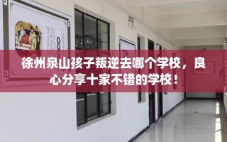 徐州泉山孩子叛逆去哪个学校，良心分享十家不错的学校！