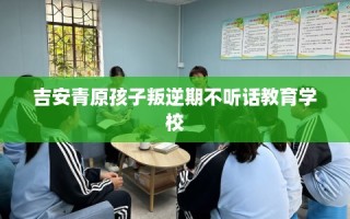 吉安青原孩子叛逆期不听话教育学校