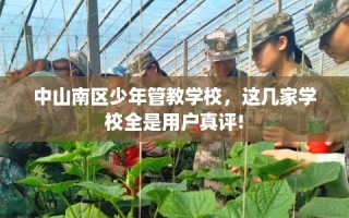 中山南区少年管教学校，这几家学校全是用户真评!