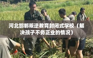 河北邯郸叛逆教育封闭式学校（解决孩子不务正业的情况）