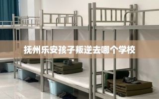 抚州乐安孩子叛逆去哪个学校