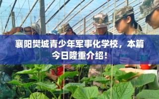 襄阳樊城青少年军事化学校，本篇今日隆重介绍！