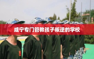 咸宁专门管教孩子叛逆的学校
