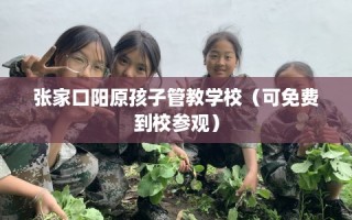 张家口阳原孩子管教学校（可免费到校参观）