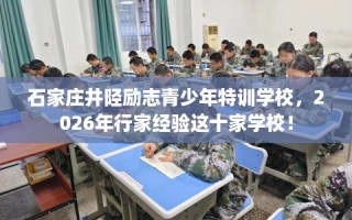 石家庄井陉励志青少年特训学校，2026年行家经验这十家学校！