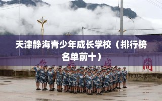 天津静海青少年成长学校（排行榜名单前十）