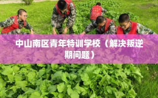 中山南区青年特训学校（解决叛逆期问题）