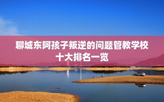 聊城东阿孩子叛逆的问题管教学校十大排名一览