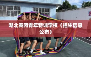 湖北黄冈青年特训学校（招生信息公布）