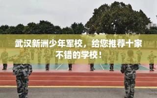 武汉新洲少年军校，给您推荐十家不错的学校！